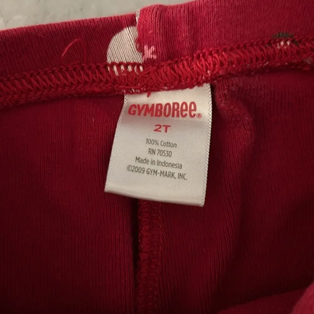 Gymboree snowman red leggings pants 2T